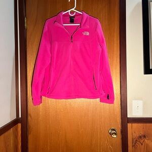 North Face Pink Full-Zip Polartec Fleece Jacket - Size XL